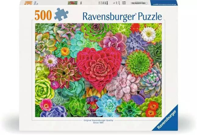 Ravensburger Jigsaw Puzzle | Succulent Love - 500 Pieces Puzzle Ravensburger Jigsaw Puzzle | Succulent Love - 500 Pieces Puzzle