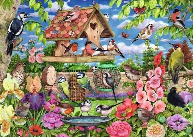 Ravensburger Jigsaw Puzzle | The Bird Table 1000 piece Ravensburger Jigsaw Puzzle | The Bird Table 1000 piece