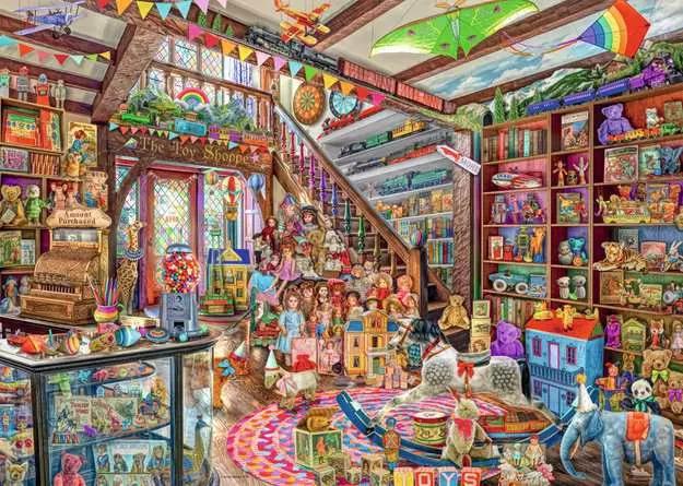 Ravensburger Jigsaw Puzzle The Fantasy Toy Shop 1000p - 1000 Pieces Puzzle Ravensburger Jigsaw Puzzle The Fantasy Toy Shop 1000p - 1000 Pieces Puzzle