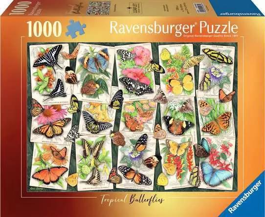 Ravensburger | Jigsaw Puzzle Tropical Butterflies - 1000 Pieces Puzzle Ravensburger | Jigsaw Puzzle Tropical Butterflies - 1000 Pieces Puzzle