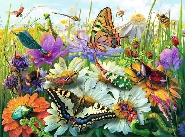 Ravensburger Jigsaw Puzzle | Wonderful World of Insects 100 XXL Ravensburger Jigsaw Puzzle | Wonderful World of Insects 100 XXL