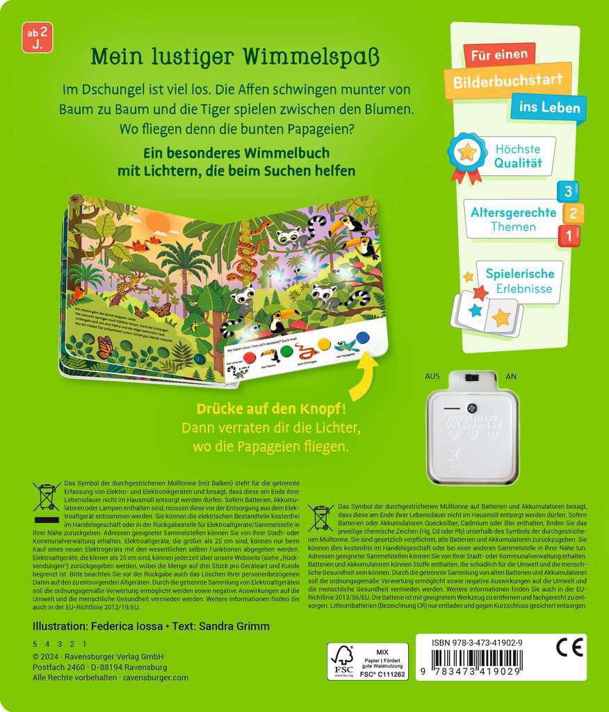 Ravensburger My Big Lights Search-And-Find Book: In the Jungle Ravensburger My Big Lights Search-And-Find Book: In the Jungle