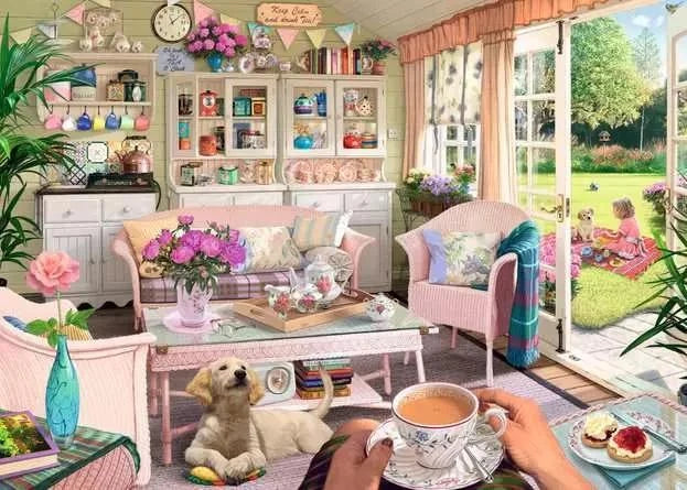 Ravensburger | My Haven: The Tea House 1000 Piece Jigsaw Puzzle Ravensburger | My Haven: The Tea House 1000 Piece Jigsaw Puzzle