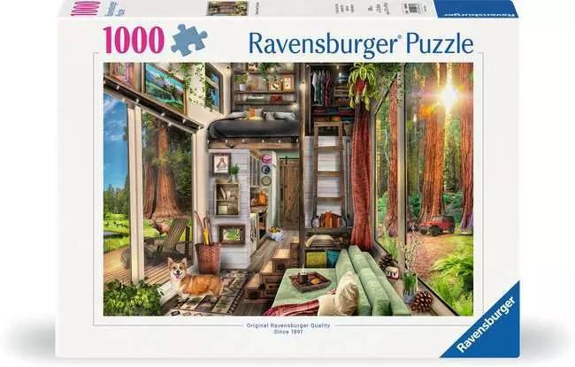 Ravensburger | Redwood Forest Tiny House 1000 Piece Jigsaw Puzzle Ravensburger | Redwood Forest Tiny House 1000 Piece Jigsaw Puzzle