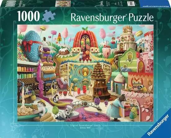 Ravensburger | Sweet Street by Demelsa Haughton 1000-Piece Jigsaw Puzzle Ravensburger | Sweet Street by Demelsa Haughton 1000-Piece Jigsaw Puzzle