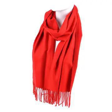 Cashmere Feel  Scarf REd Cashmere Feel  Scarf