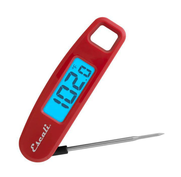 Escali Compact Folding Digital Thermometer Red