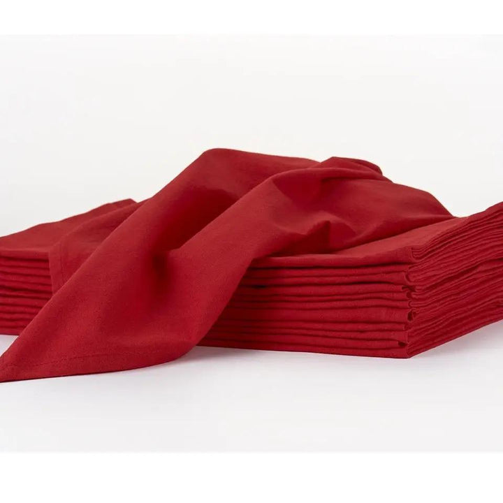 Flour Sack Towels, Tea Towels 27"x27" Red Flour Sack Towels, Tea Towels 27"x27"