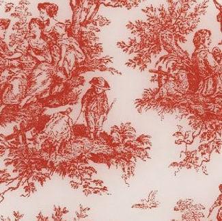 Decorative Silicone Lillie Pad Coaster | Toile Red Toile Decorative Silicone Lillie Pad Coaster | Toile