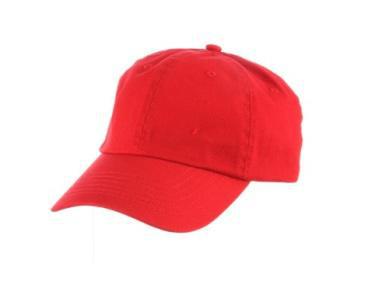 Washed Twill Cotton Baseball Cap | Nasser Red Washed Twill Cotton Baseball Cap | Nasser