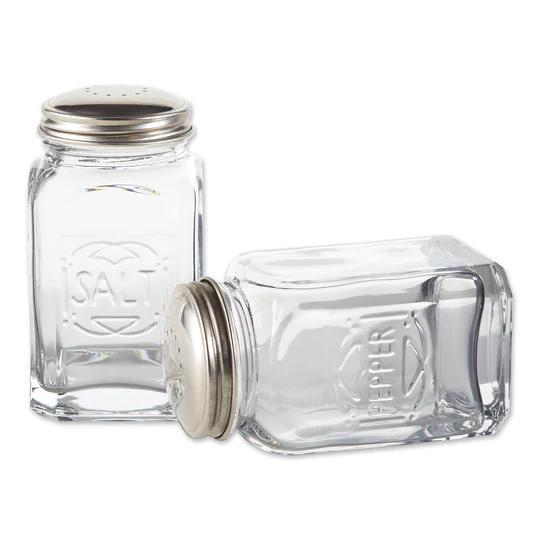 Retro Glass Salt & Pepper Set