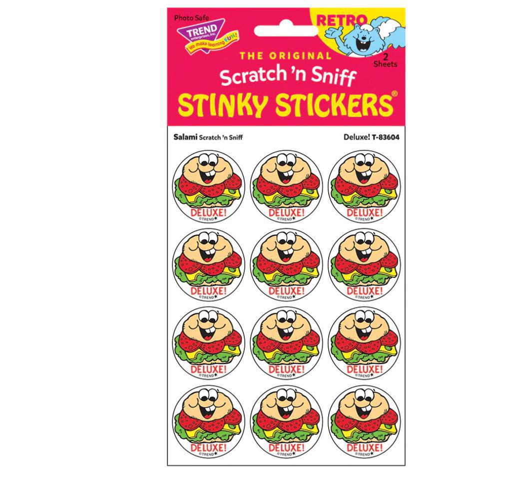 Retro Scratch & Sniff Stickers | Deluxe!, Salami