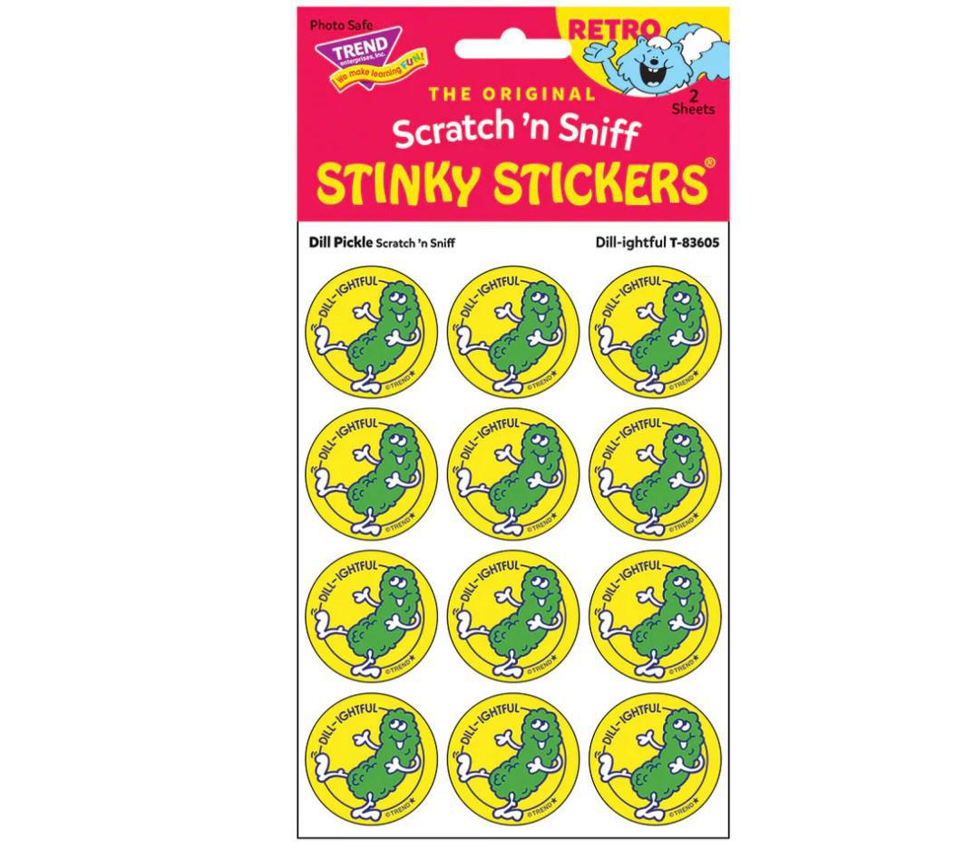 Retro Scratch & Sniff Stickers | Dill Pickle