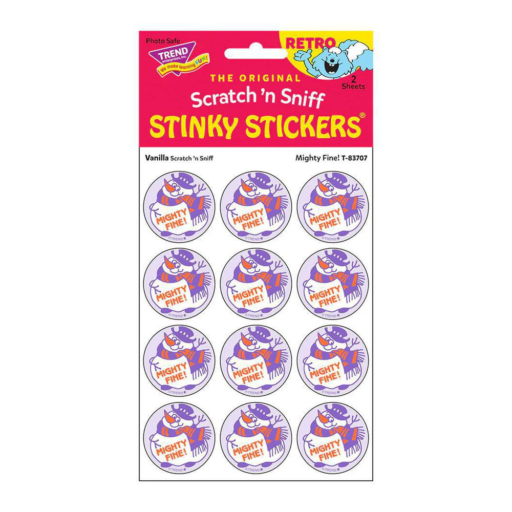 Retro Scratch & Sniff Stickers | Mighty Fine! Vanilla Retro Scratch & Sniff Stickers | Mighty Fine! Vanilla
