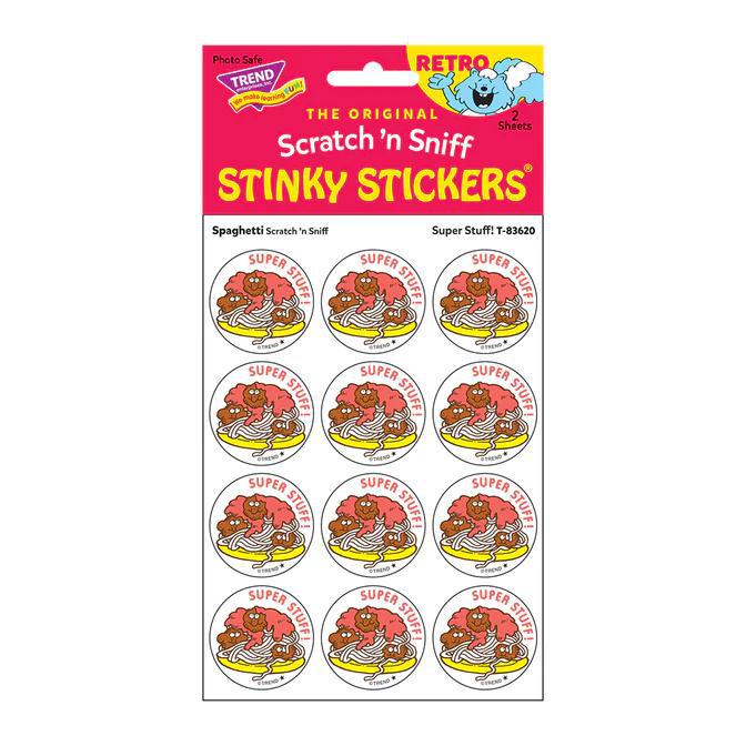 Retro Scratch & Sniff Stickers | Super Stuff! Spaghetti