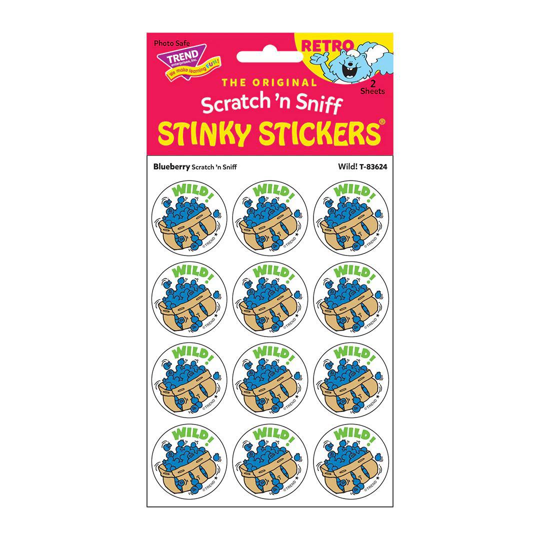 Retro Scratch & Sniff Stickers | Wild! Blueberry