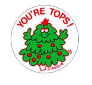 Retro Scratch & Sniff Stickers | You're Tops!, Pine