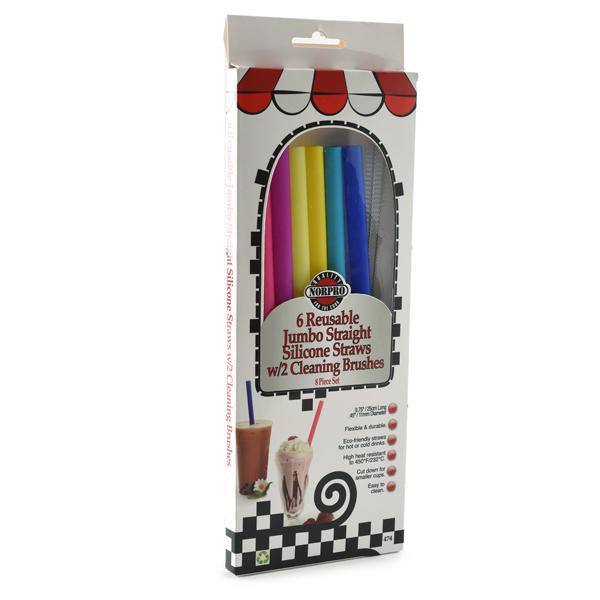 Reusable Jumbo Silicone Smoothie Straws Reusable Jumbo Silicone Smoothie Straws