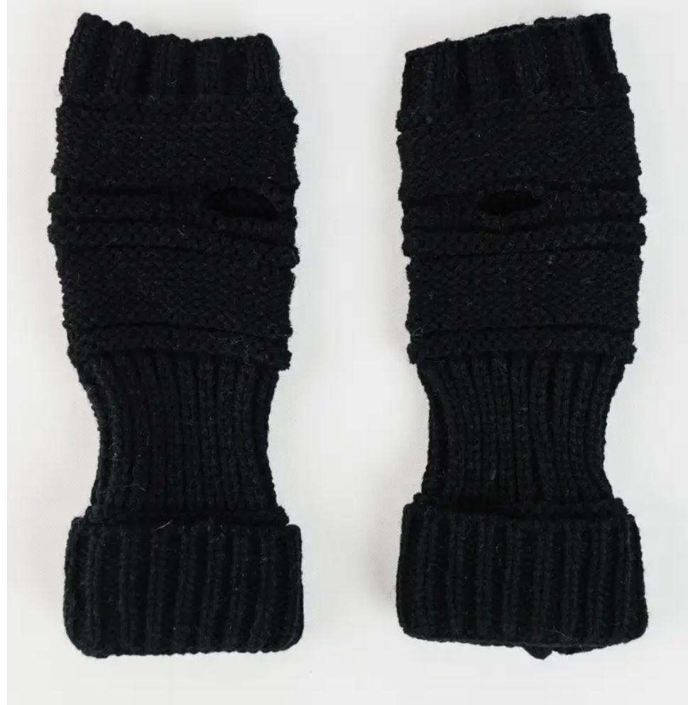 Ribbed Knit Hand Warmer Ribbed Knit Hand Warmer
