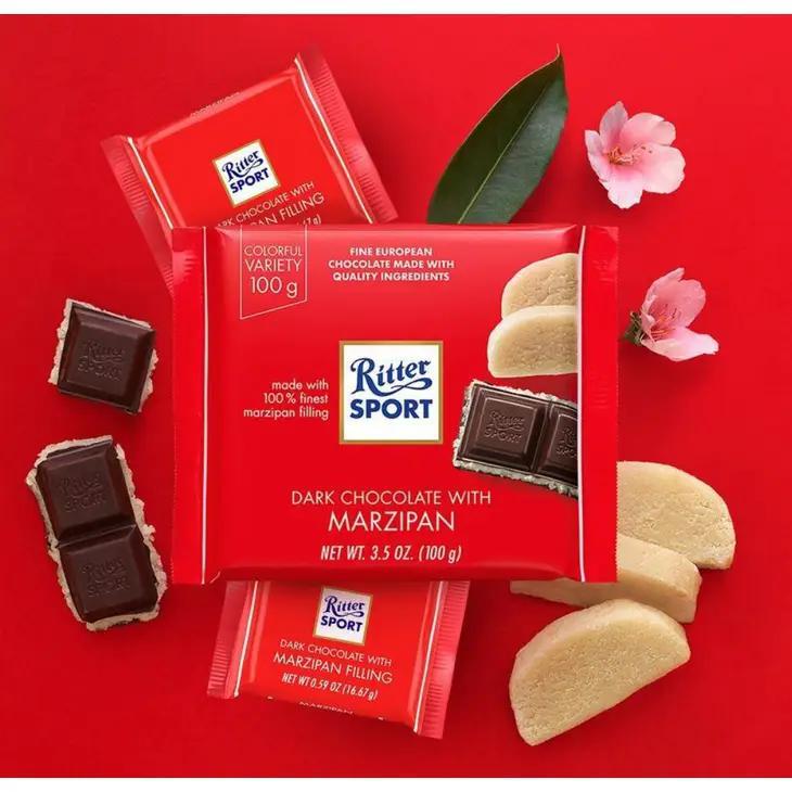 Ritter Sport Dark Chocolate Marzipan Ritter Sport Dark Chocolate Marzipan