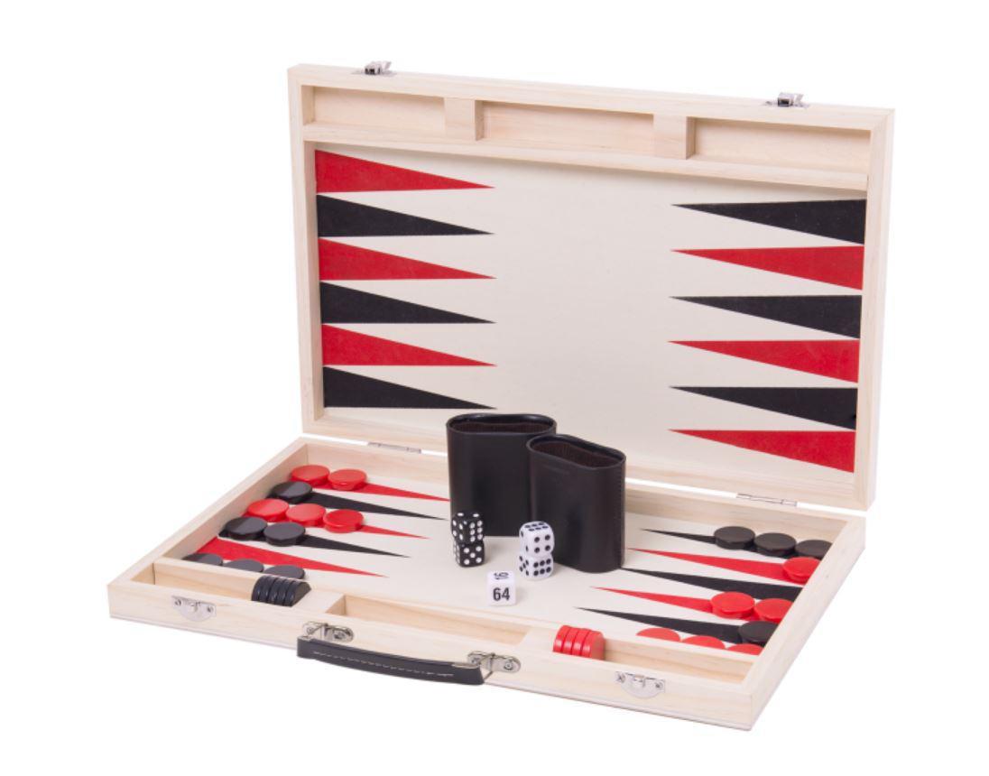 Rustik Deluxe Backgammon - wood case