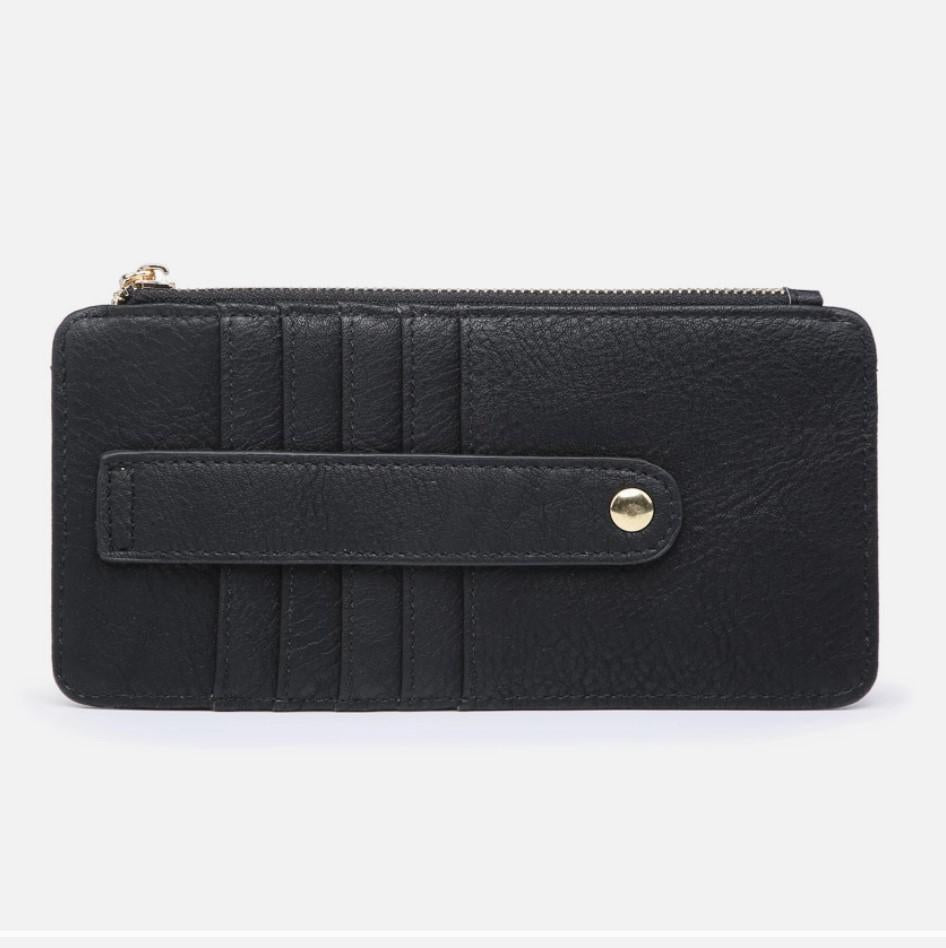Saige Slim Card Holder Wallet | Black
