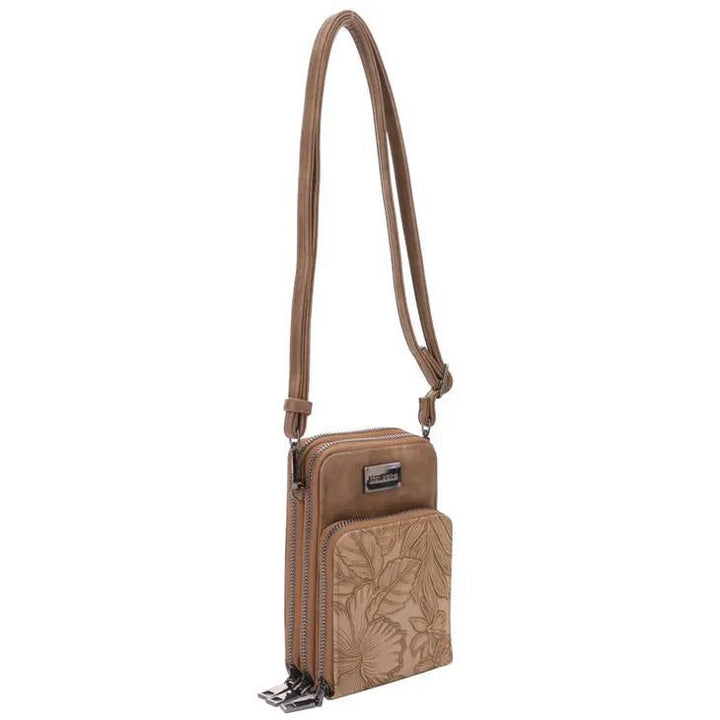 Liz Soto Handbag | Gina Compact Crossbody Bag Sand