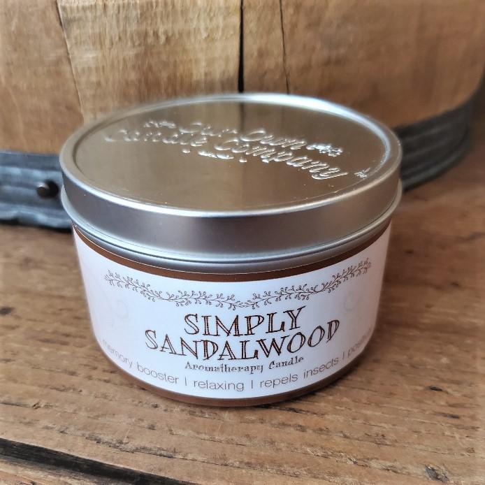 Aromatherapy Soy Candle Tin Sandalwood Aromatherapy Soy Candle Tin