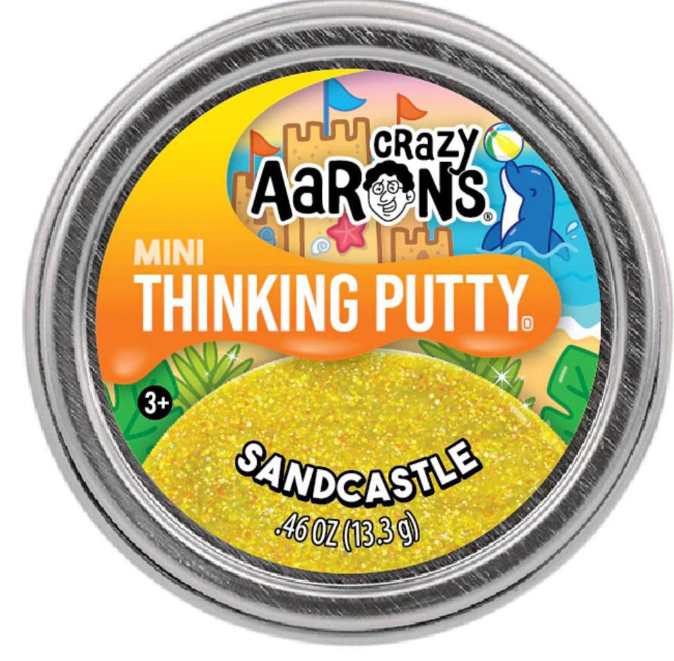 Crazy Aaron's Mini Summer Sparkle Thinking Putty Sandcastle