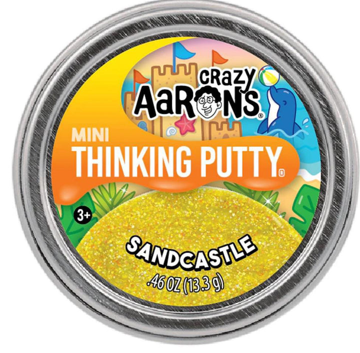 Crazy Aaron's Mini Summer Sparkle Thinking Putty Sandcastle