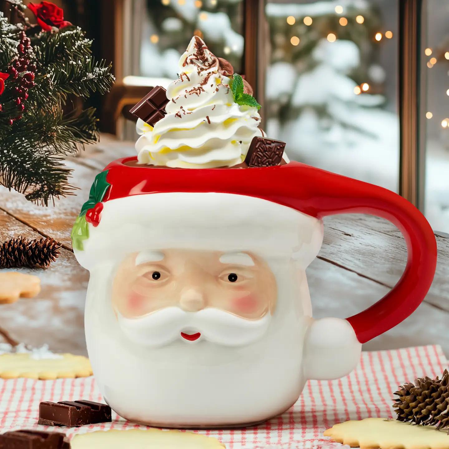 Santa Greetings 3-D Mug Santa Greetings 3-D Mug