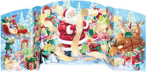 Expandable 18" Advent Calendars w/ Fun Glitter Holiday Pictures Santa's List BB905 Expandable 18" Advent Calendars w/ Fun Glitter Holiday Pictures