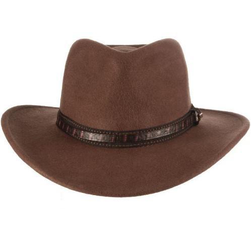 Scala San Antonio Wool Felt Outback Hat | Khaki Scala San Antonio Wool Felt Outback Hat | Khaki