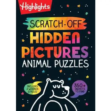 Highlights for Children Scratch-Off Hidden Pictures Animal Puzzles Highlights for Children