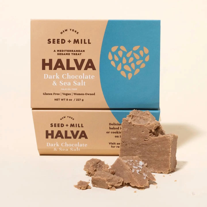 Seed + Mill Halva Kosher Sesame Candy Sea Salt Dark Chocolate Seed + Mill Halva Kosher Sesame Candy