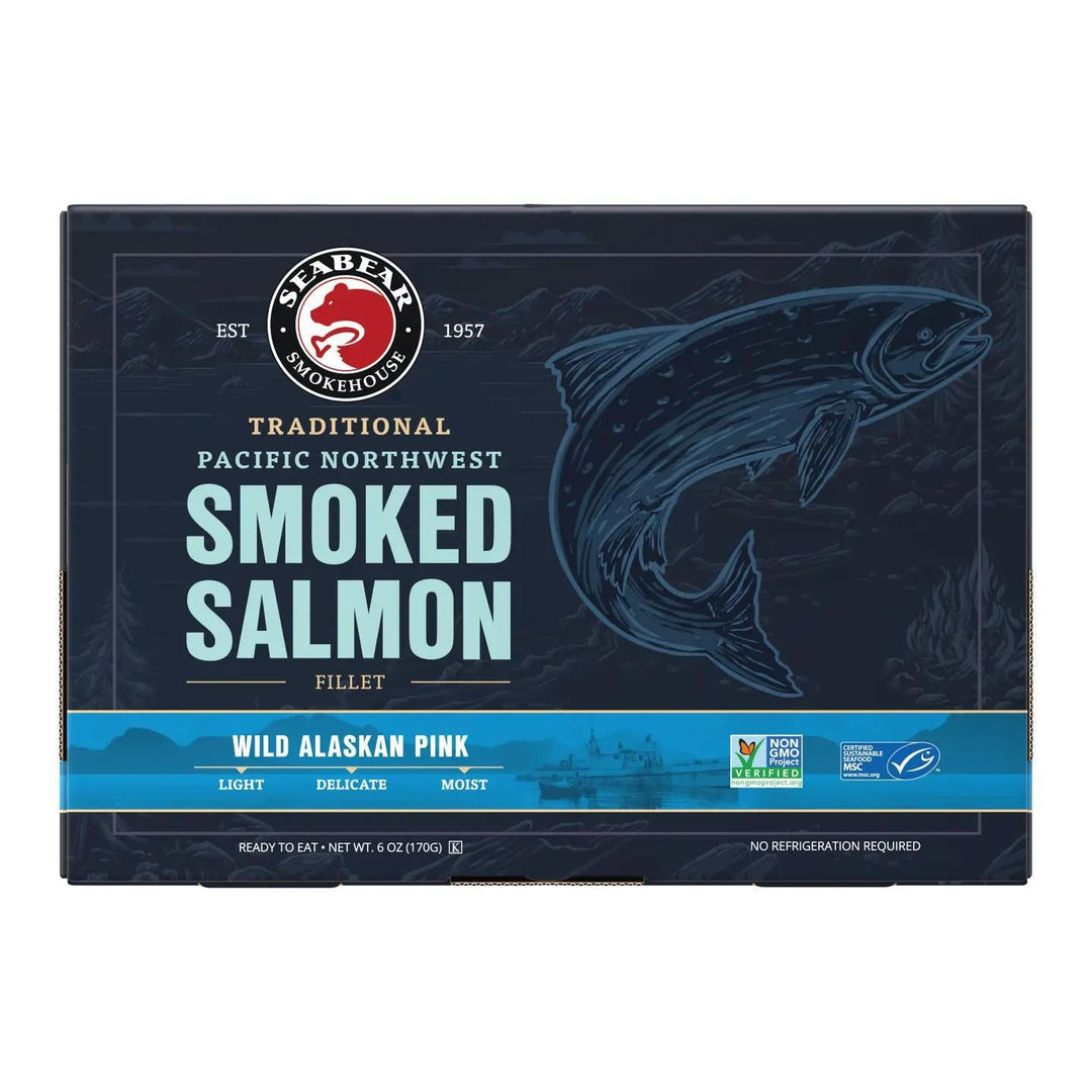 SeaBear Smokehouse Wild Alaskan Smoked Salmon 6oz SeaBear Smokehouse Wild Alaskan Smoked Salmon 6oz