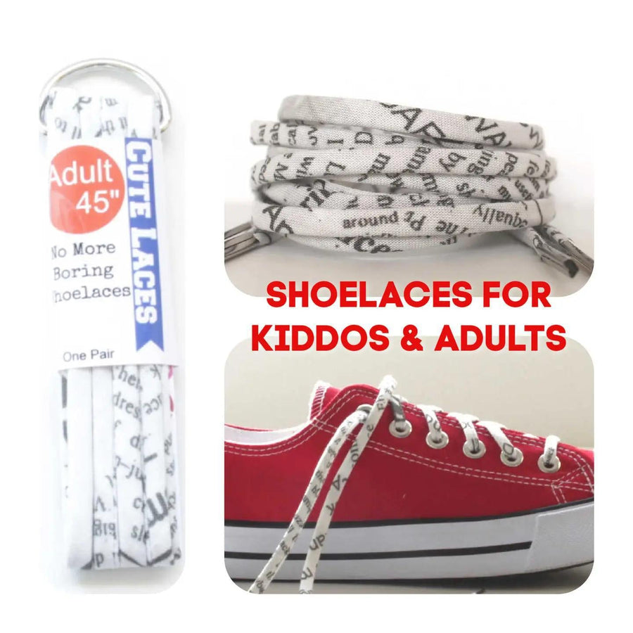 Shoelaces | Newsprint Shoelaces | Newsprint