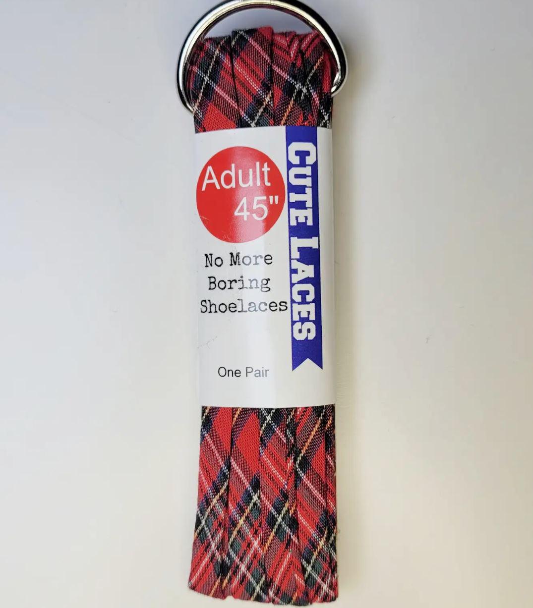 Shoelaces | Red Plaid