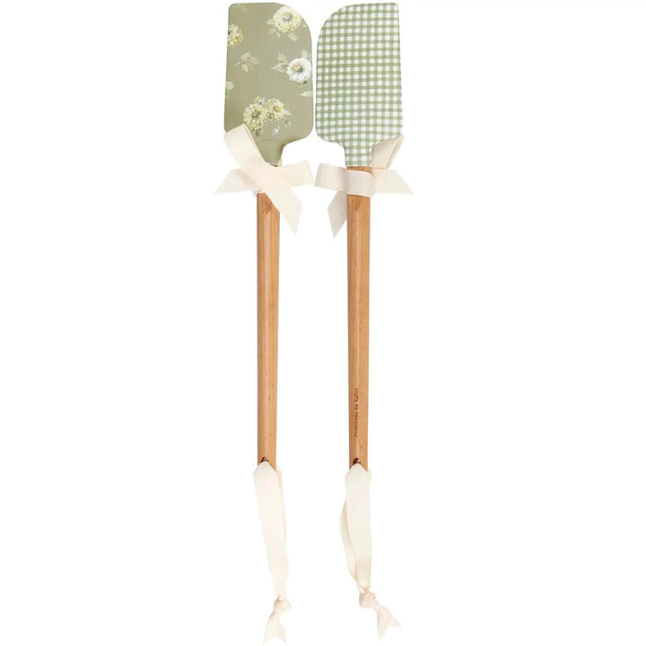 Silicone Spatula | Green Floral Silicone Spatula | Green Floral