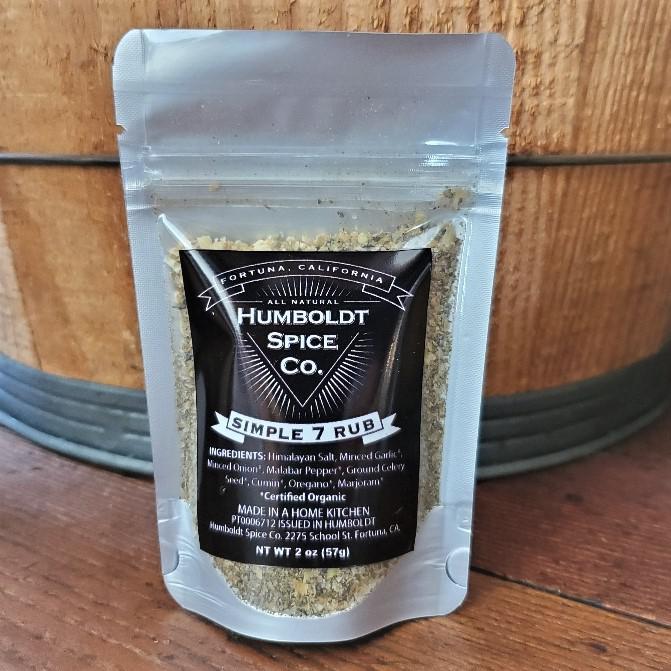 Humboldt Spice Co. Organic Rubs Simple 7 Rub