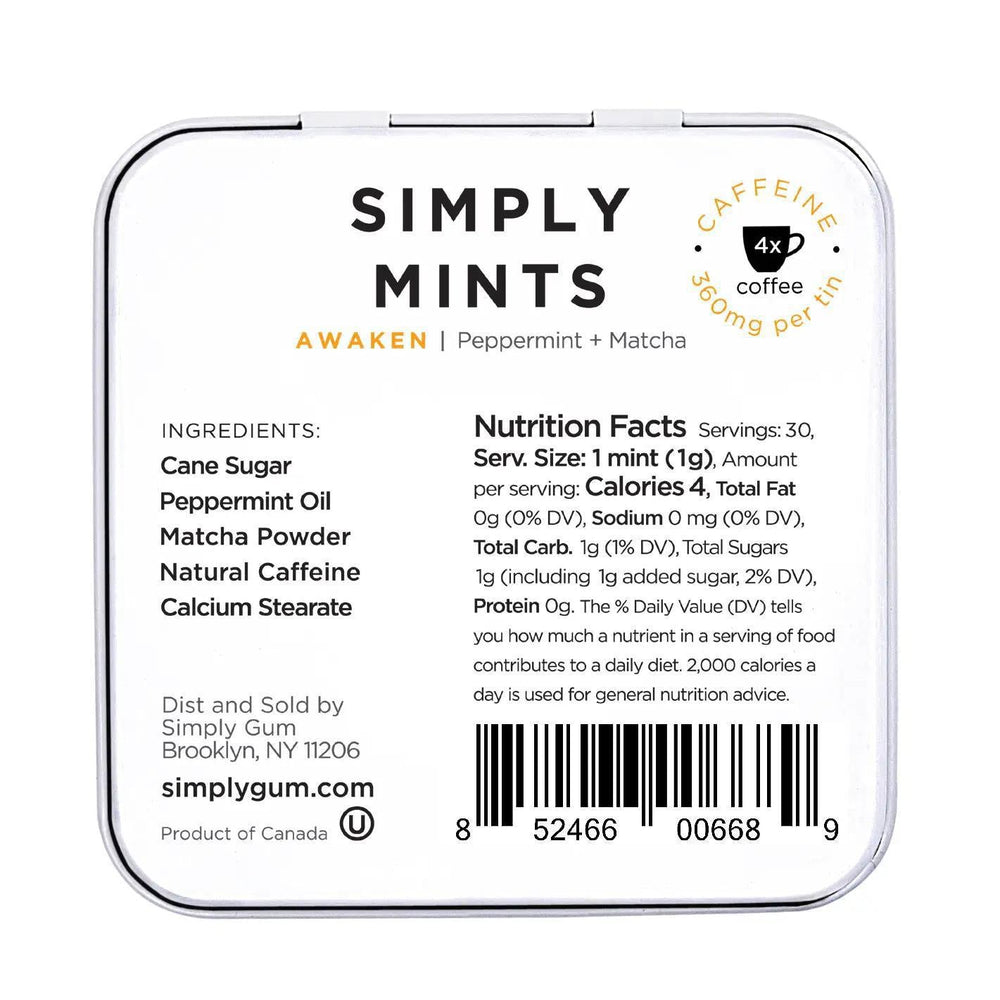 Simply Mints | Awaken (Caffeine) Simply Mints | Awaken (Caffeine)