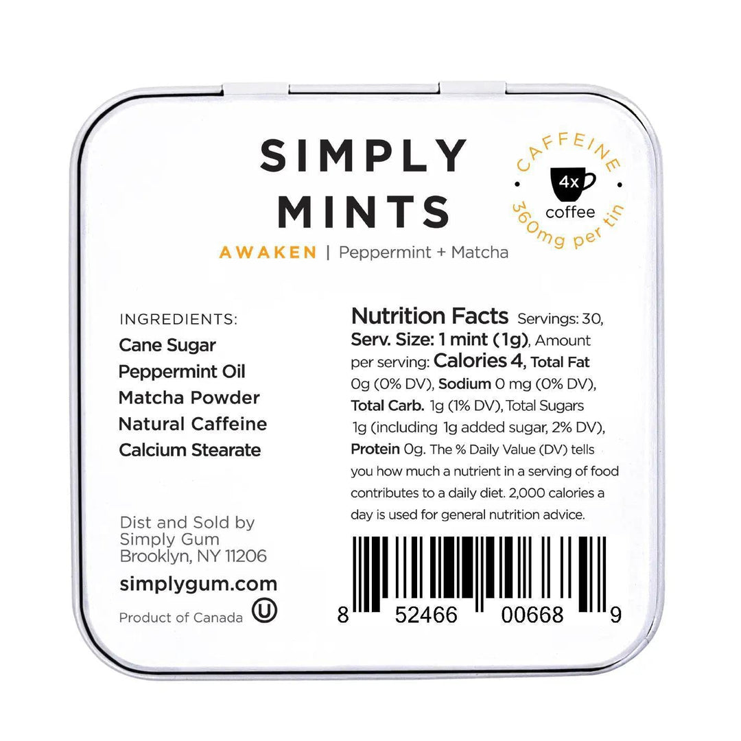 Simply Mints | Awaken (Caffeine) Simply Mints | Awaken (Caffeine)