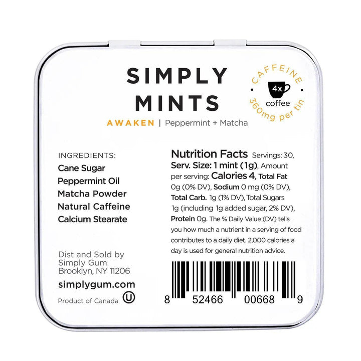 Simply Mints | Awaken (Caffeine) Simply Mints | Awaken (Caffeine)