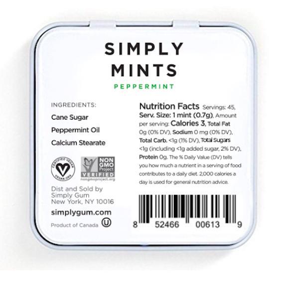 Simply Mints | Peppermint Simply Mints | Peppermint
