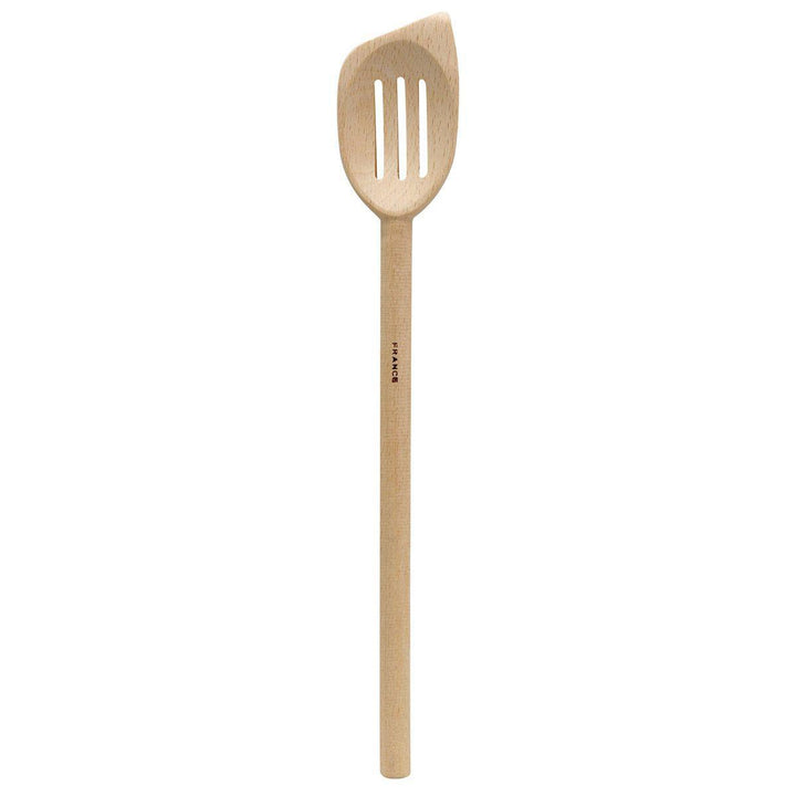 French Beechwood Slotted Spoon Slanted French Beechwood Slotted Spoon