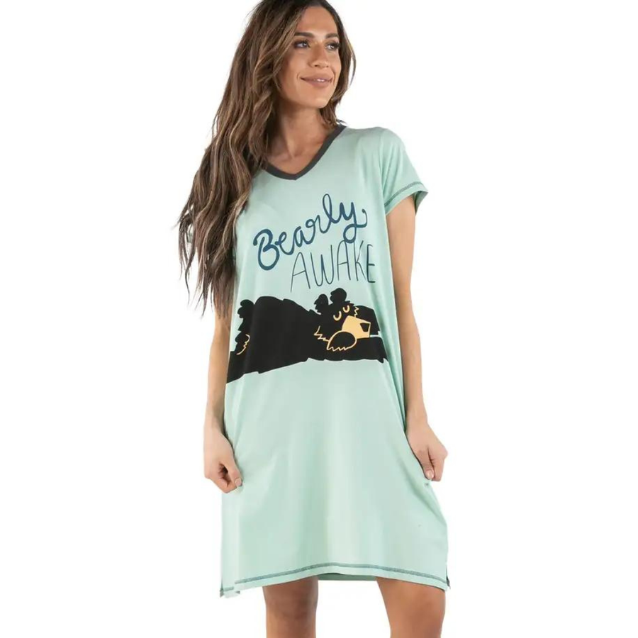 Sleep Nightshirt Bearly Awake | Grey