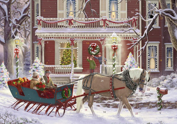 Vermont Christmas Company Traditional Advent Calendar Sleigh Ride Vermont Christmas Company Traditional Advent Calendar