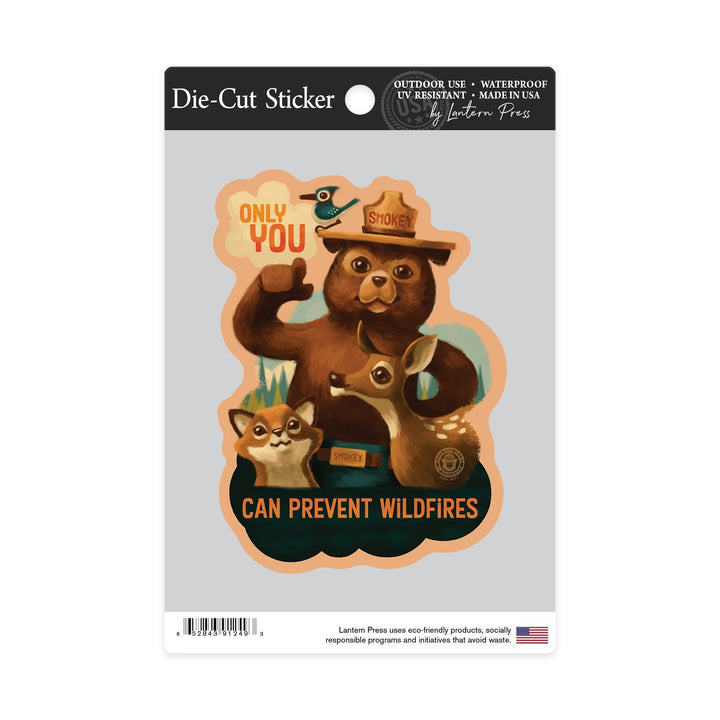 Smokey Bear and Friends Sticker