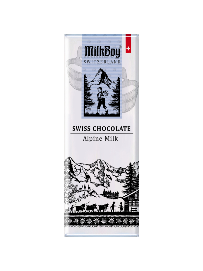 Milkboy Swiss Chocolates Finest Alpine Milk Snack Size 1.4 oz Milkboy Swiss Chocolates Finest Alpine Milk