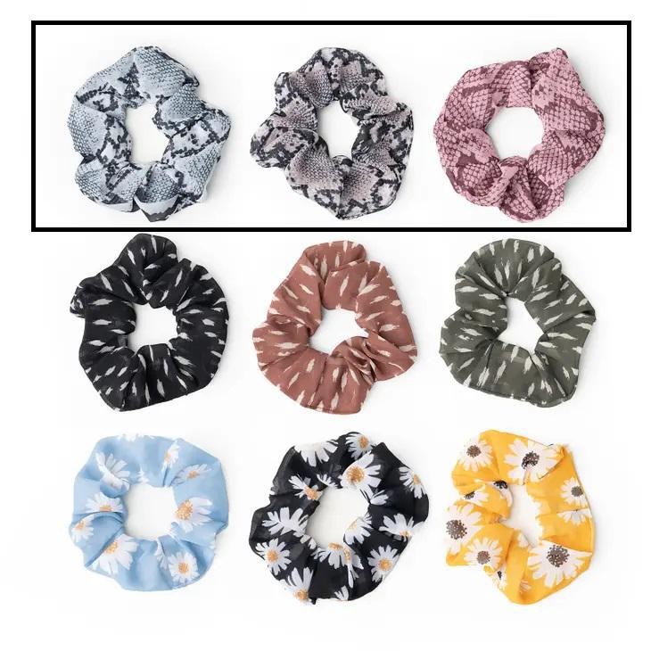 Buns Out Scrunchies 3 Pack Snake Skin